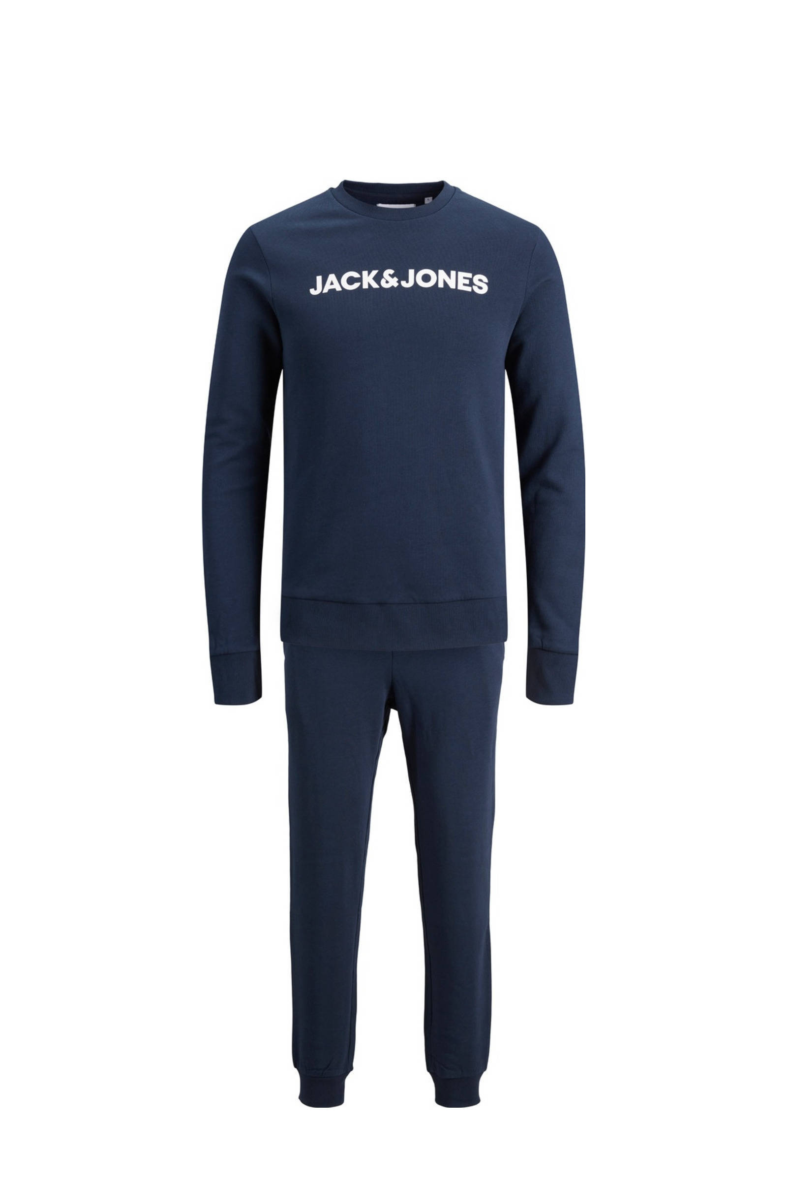 JACK & JONES sweater + joggingbroek JACLOUNGE navy blazer online kopen