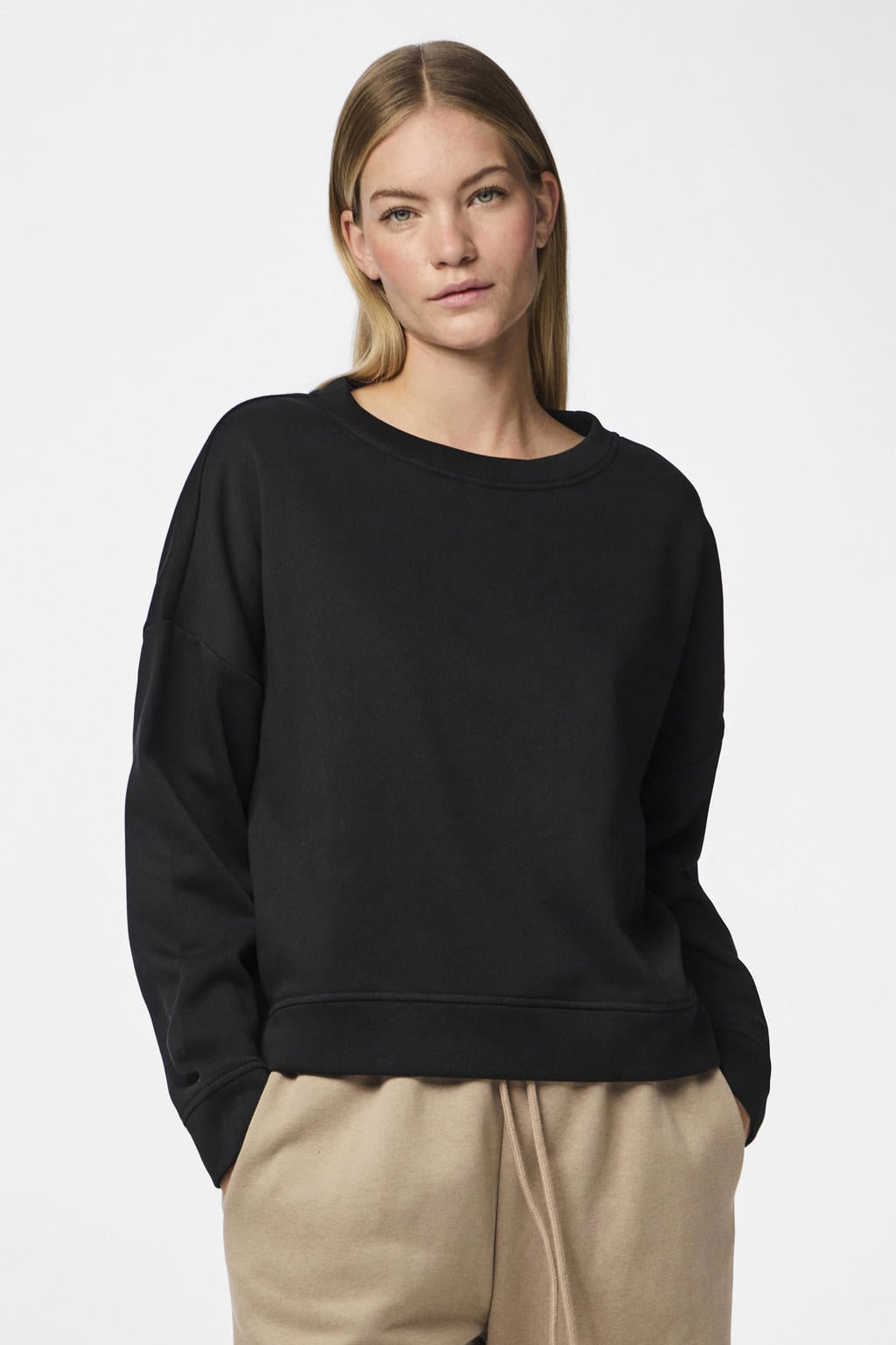 PIECES sweater PCCHILLI zwart