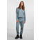PIECES high waist regular fit sweatpants PCCHILLI grijsgroen
