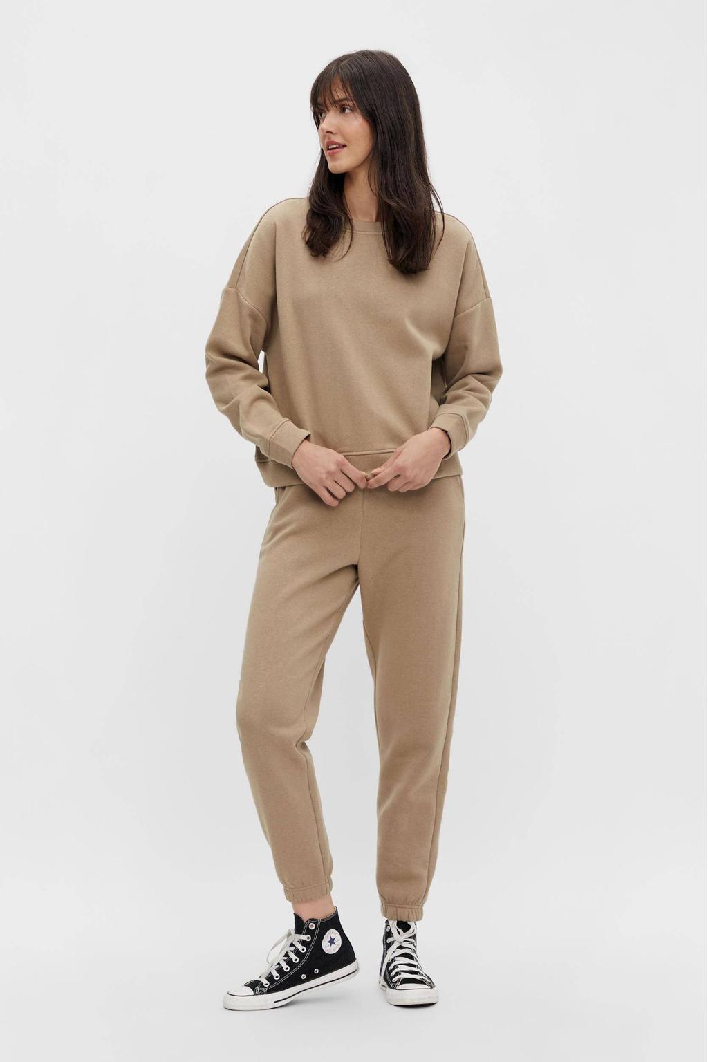 PIECES sweater PCCHILLI lichtbruin