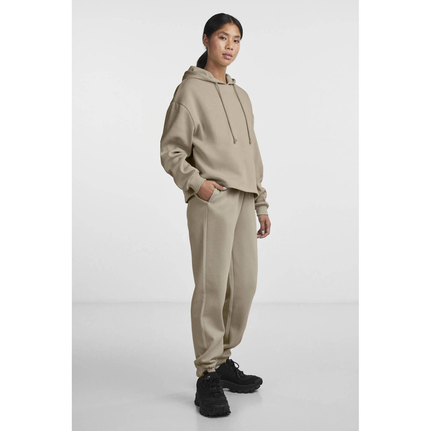 PIECES hoodie PCCHILLI ecru