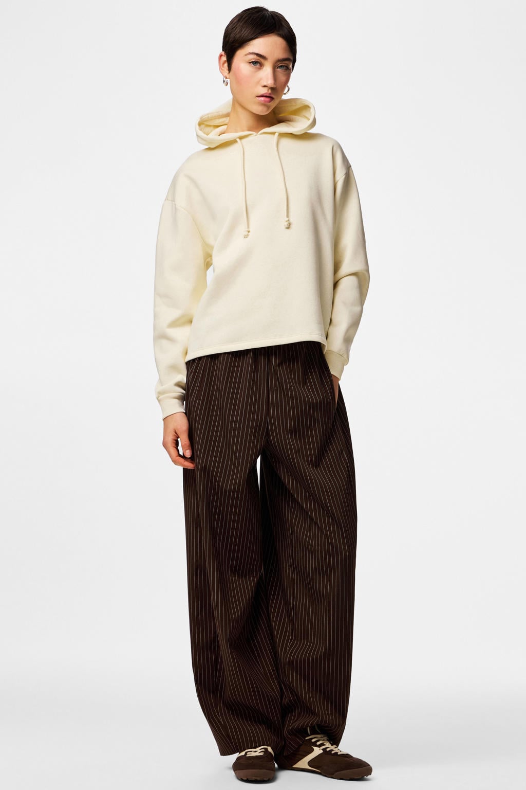 PIECES hoodie PCCHILLI zachtgeel
