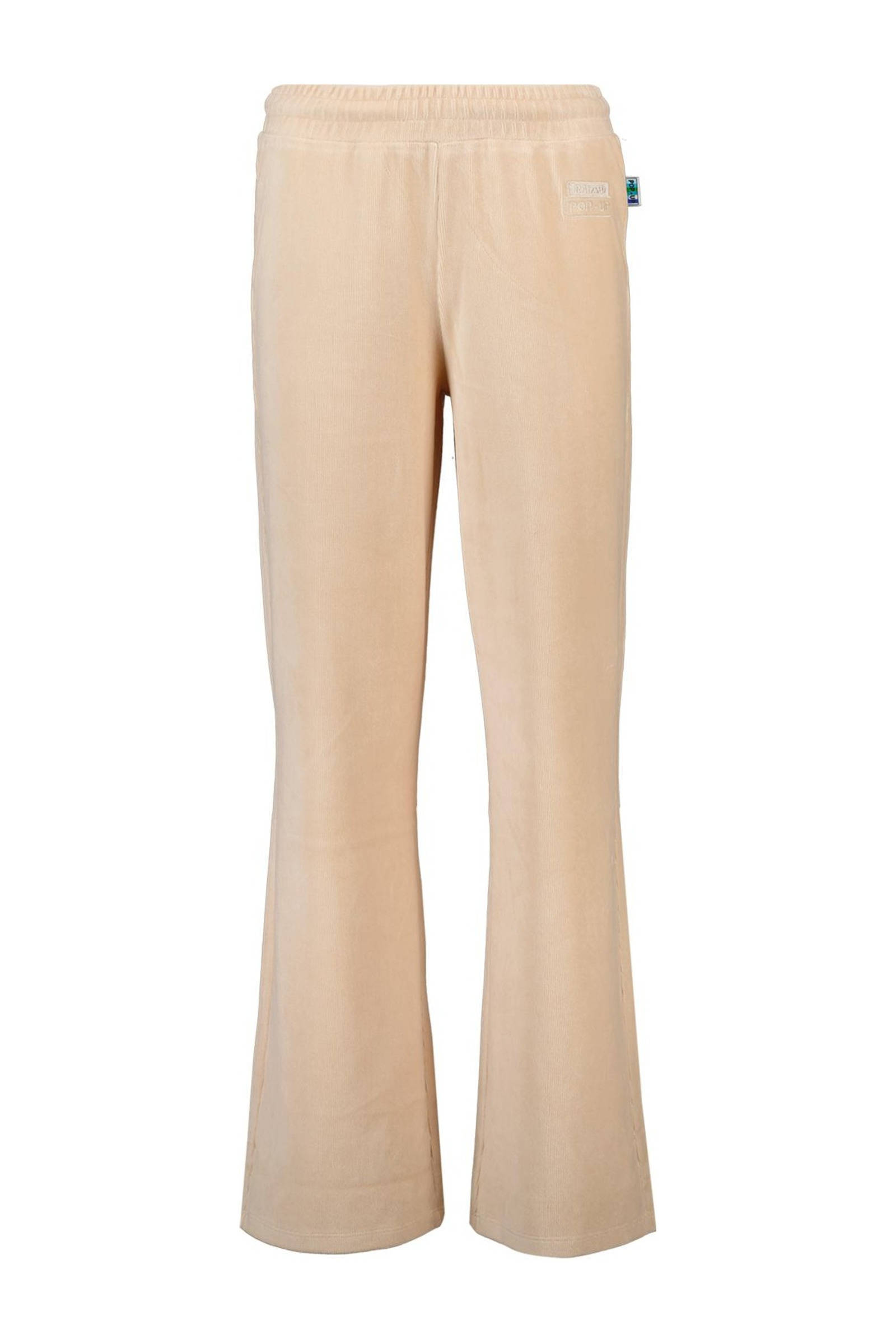 Raizzed flared broek Shannon zand | wehkamp