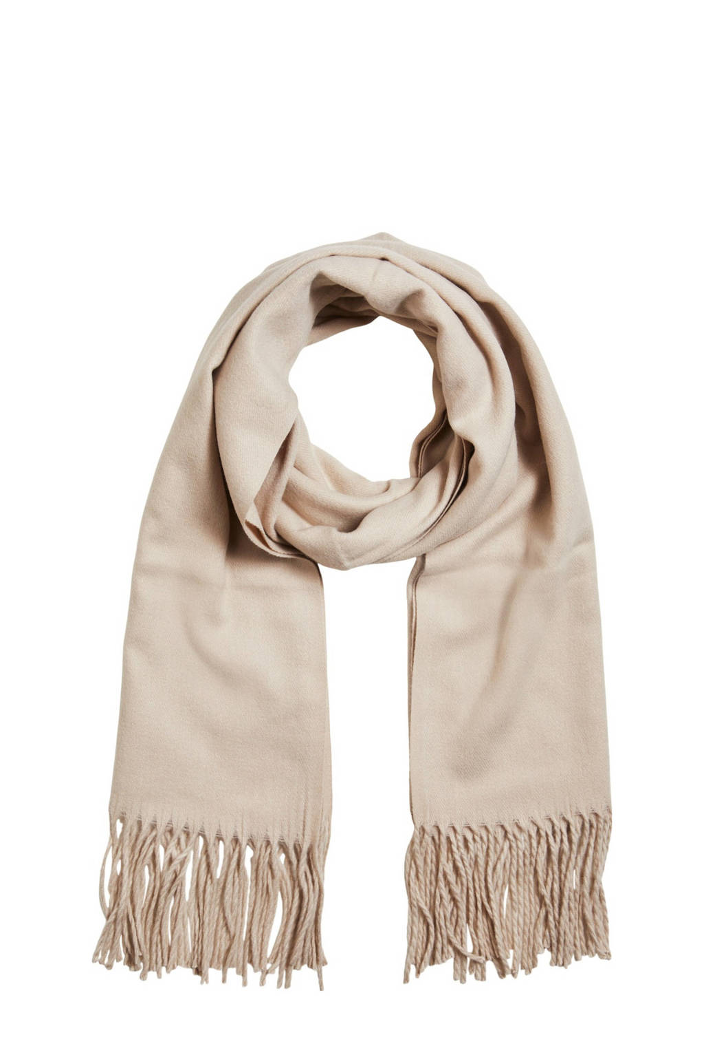 OBJECT sjaal met franjes OBJMARILYN beige, Beige