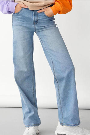 high waist wide leg jeans NLFTECES light denim