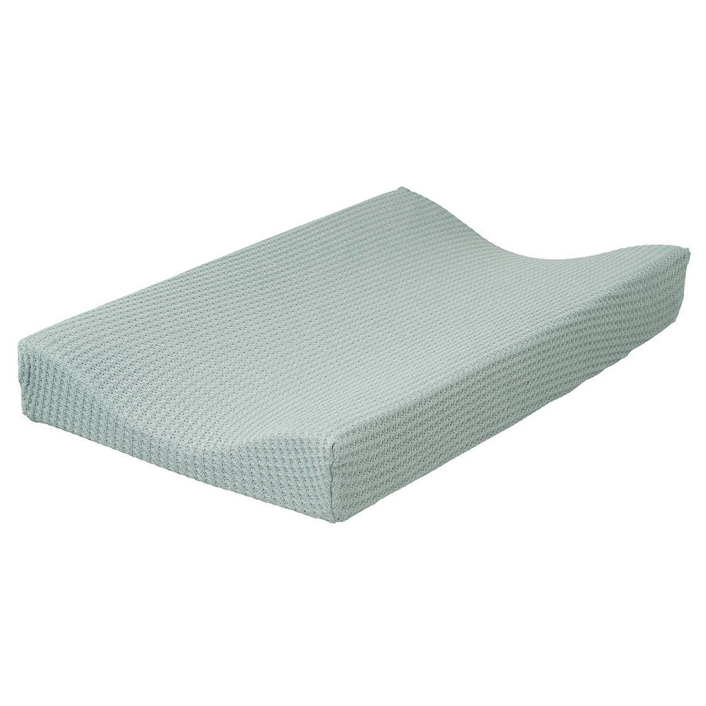 Cottonbaby aankleedkussenhoes wafel gebreid 48x72 cm oudgroen, Oudgroen
