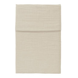 Baby's Only Ledikant laken gebreide bies - Cacao/Wit - 120x150 cm - 100