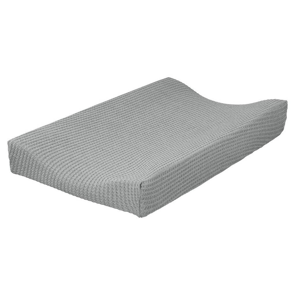 Cottonbaby aankleedkussenhoes wafel gebreid 48x72 cm grijs, Grijs