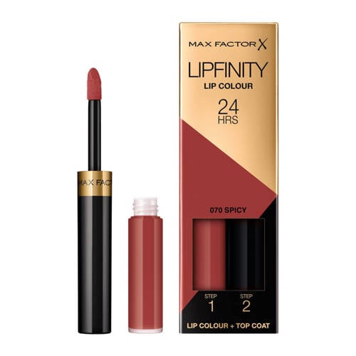 Wehkamp Max Factor Lipfinity Lip Colour 2-step Long Lasting lippenstift - 070 Spicy aanbieding