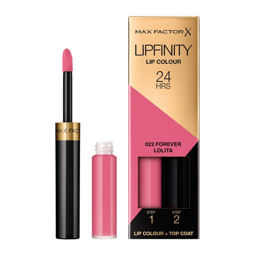Wehkamp Max Factor Lipfinity Lip Colour 2-step Long Lasting lippenstift - 022 Forever Lolita aanbieding