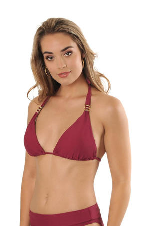 triangel bikinitop Audrey donkerrood