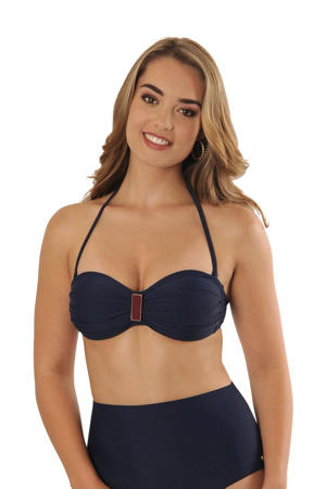 strapless bandeau bikinitop Brigitte donkerblauw