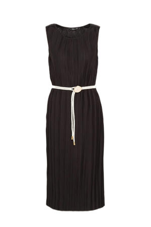 jurk met ceintuur zwart