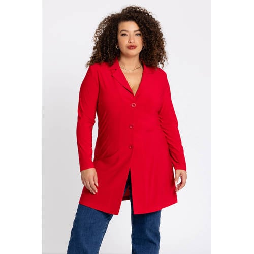 YOEK blazer van travelstof DOLCE rood afbeelding