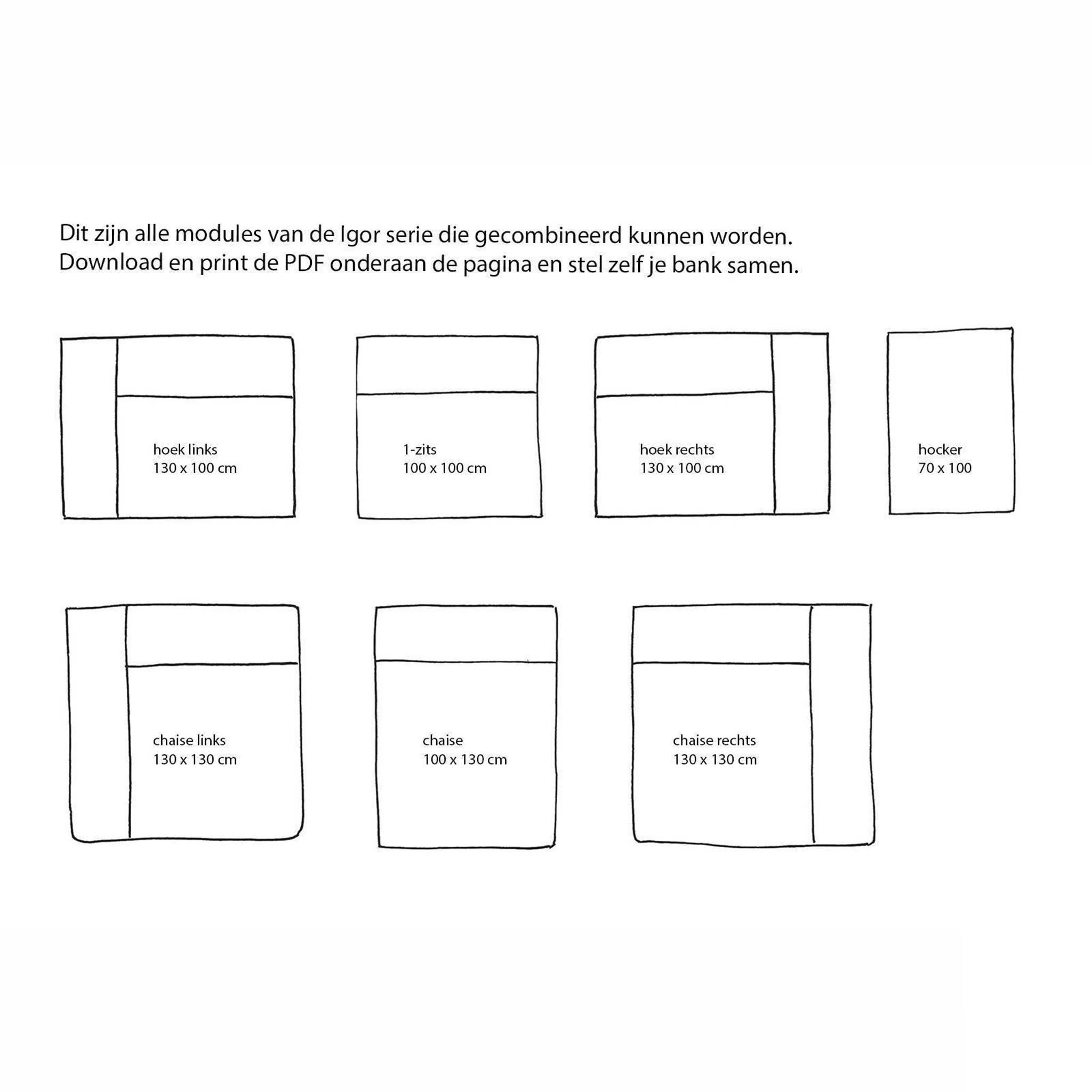 Wehkamp Home Igor hoek rechts (modulair) - Afbeelding 4