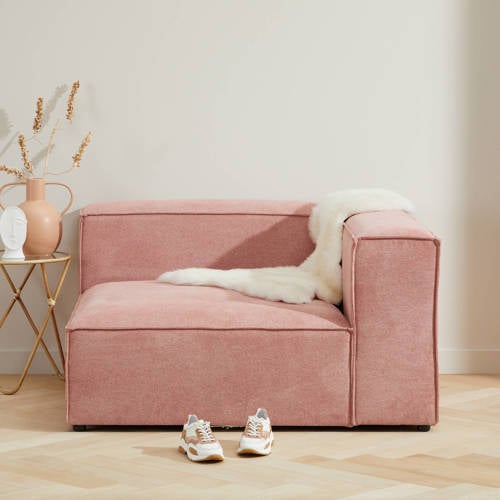 NOUS Living chaise longue rechts (modulair) Igor - Roze