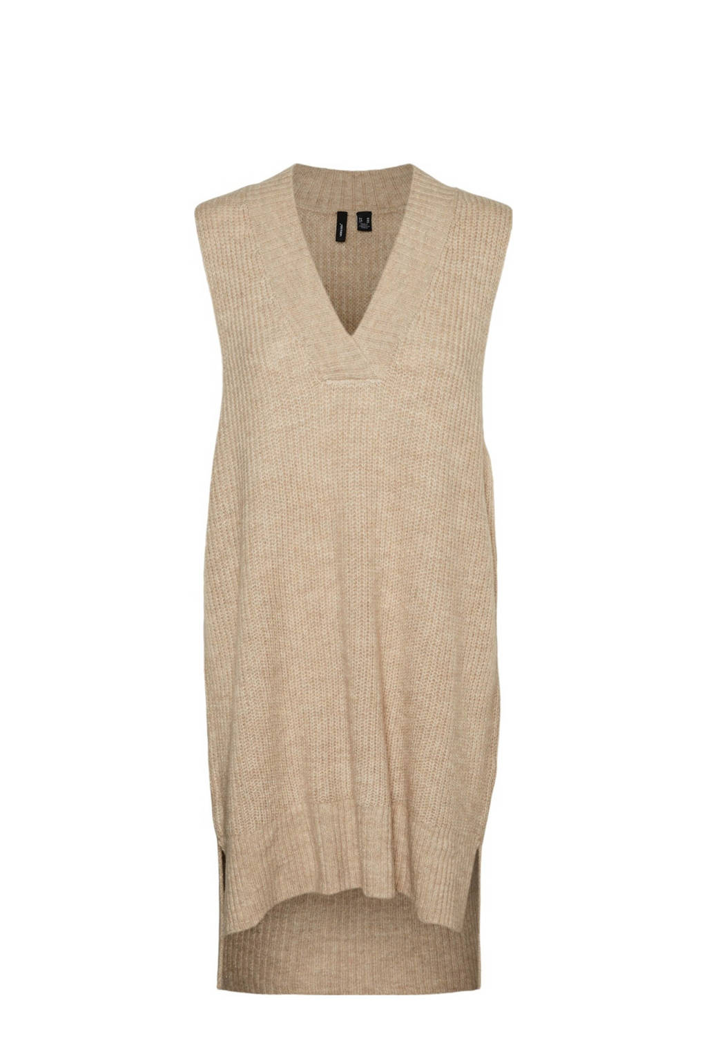 VERO MODA CURVE gebreide jurk VMVILMA zand, Zand