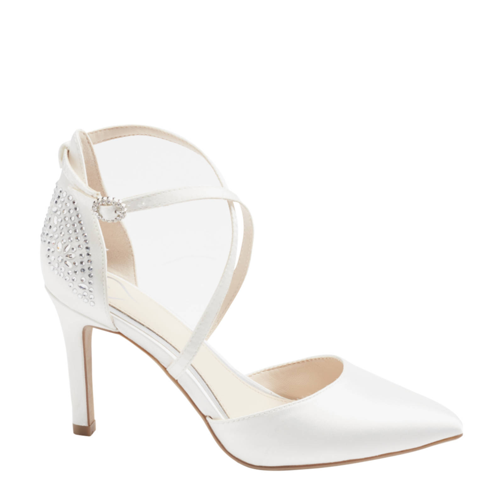 Graceland pumps met sierstenen wit | wehkamp