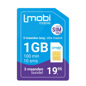 3 maanden 1GB prepaid simkaart