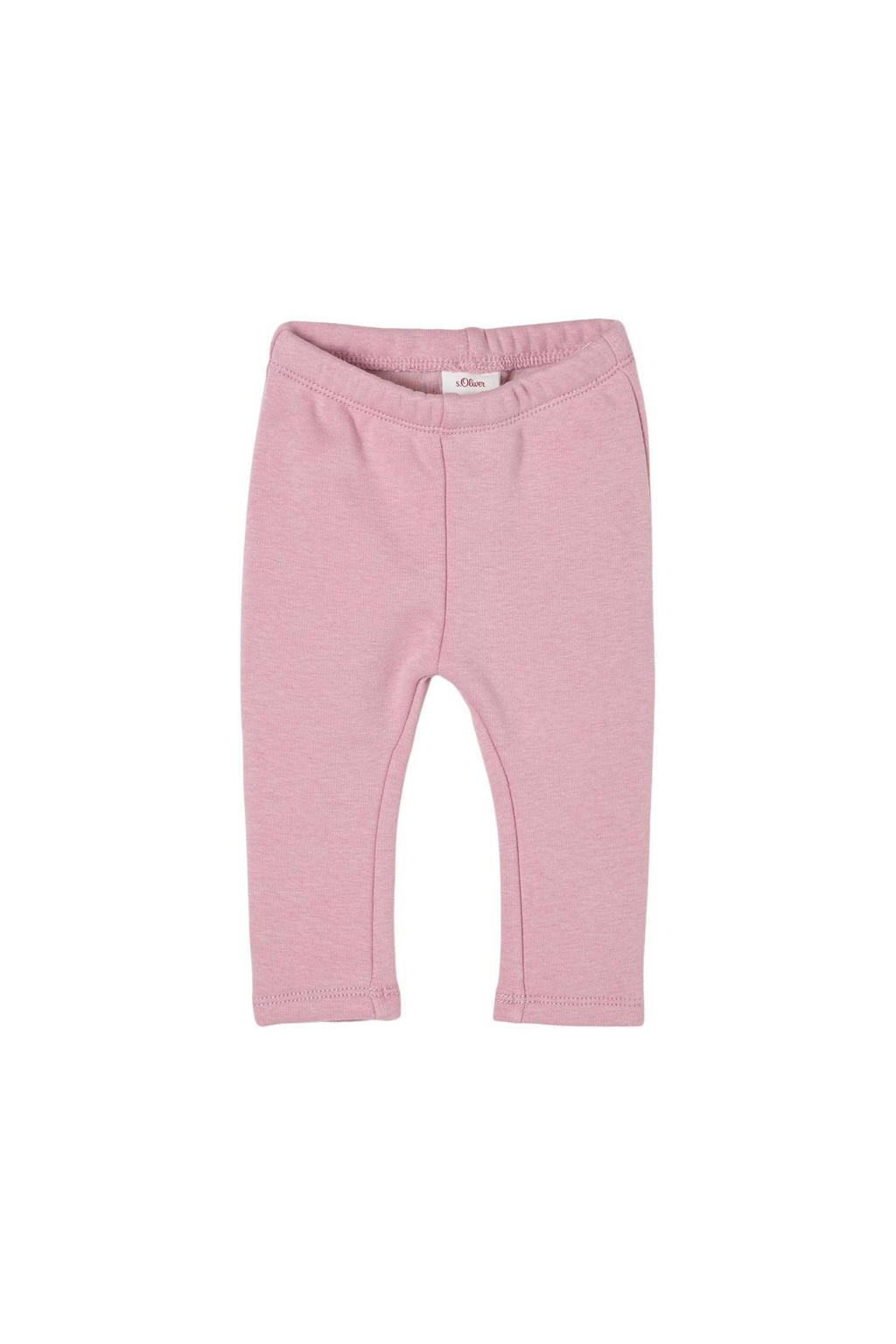 Roze meisjes s.Oliver baby gemêleerde legging van katoen met elastische tailleband