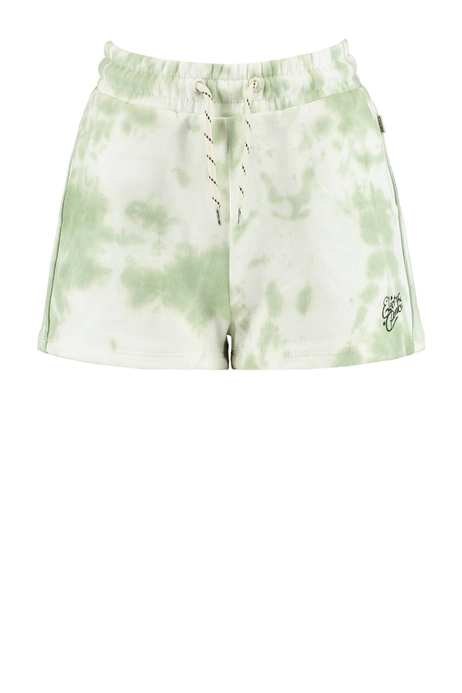 America Today Junior tie-dye slim fit korte broek Nea groen/wit online kopen