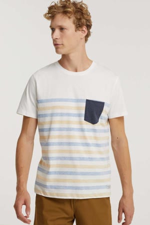 gestreept regular fit T-shirt JWHGMS blauw