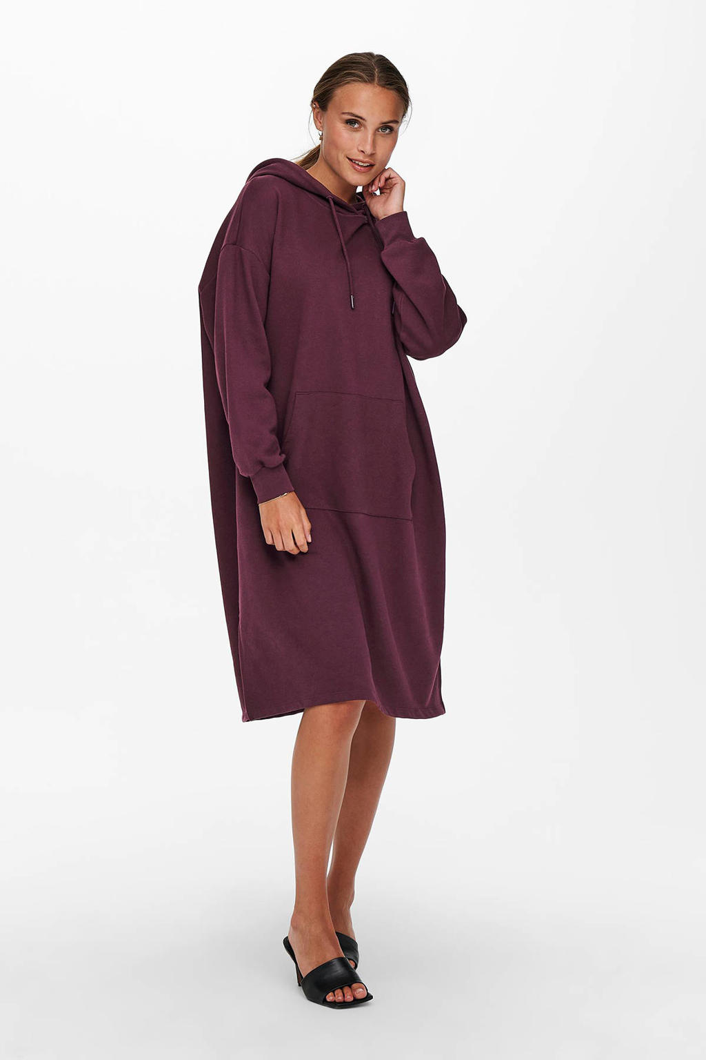 ONLY sweatjurk ONLCHELSEA donkerrood