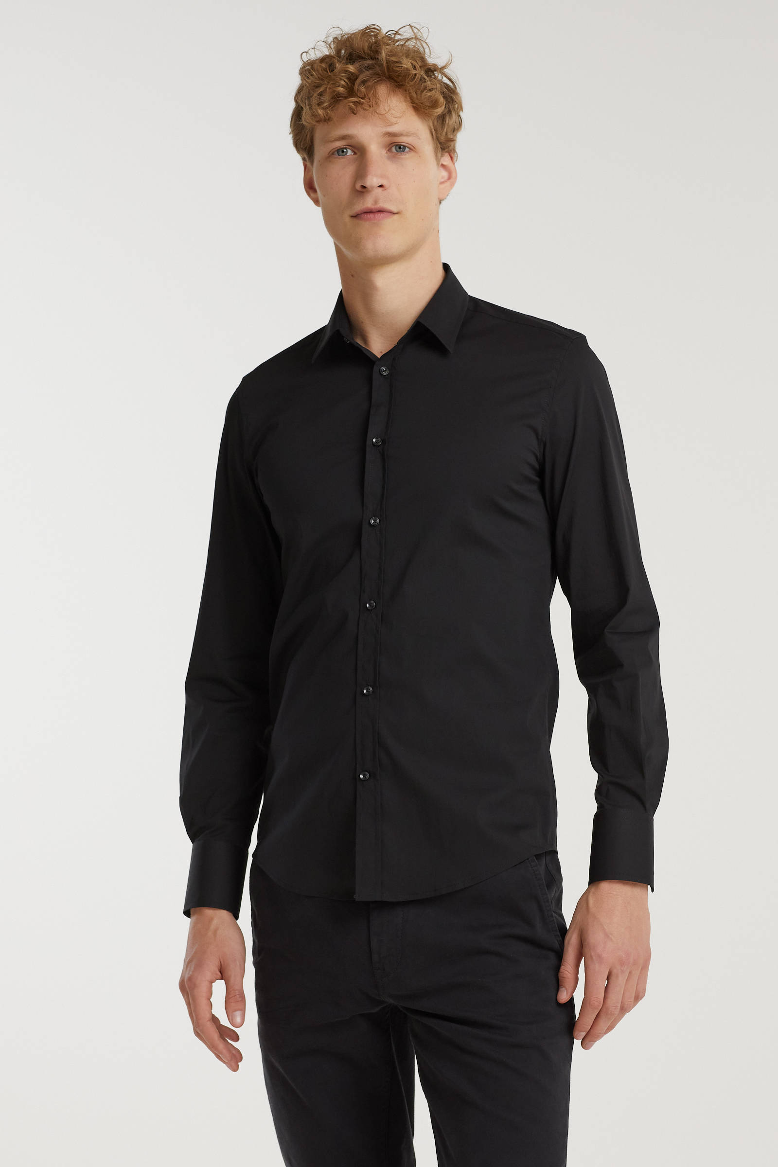 Antony Morato super slim fit overhemd zwart | wehkamp
