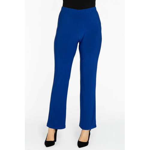 YOEK straight fit broek van travelstof DOLCE indigo afbeelding