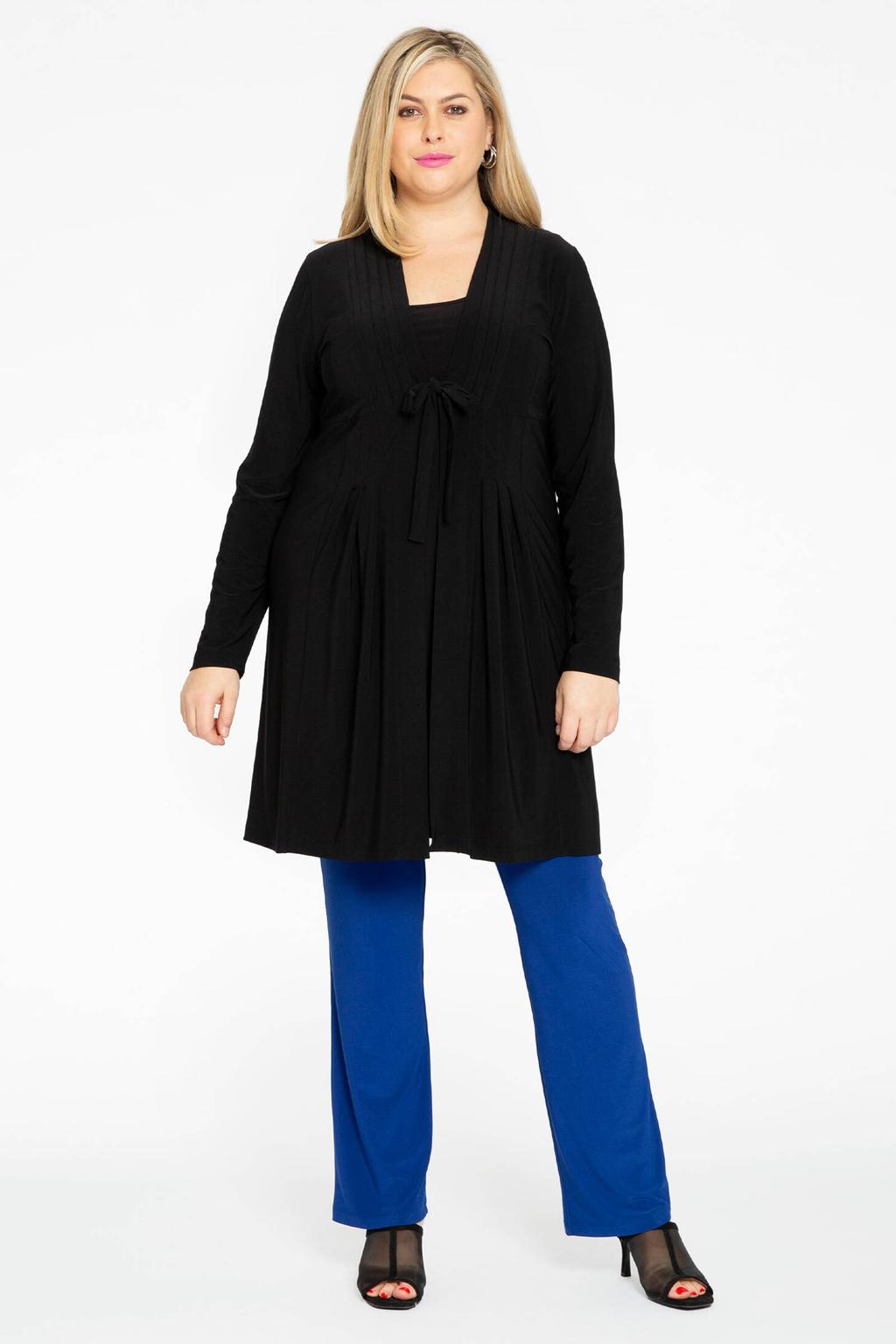 YOEK straight fit broek van travelstof DOLCE indigo