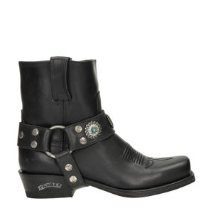 13857 Blues Strong nubuck cowboylaarzen zwart