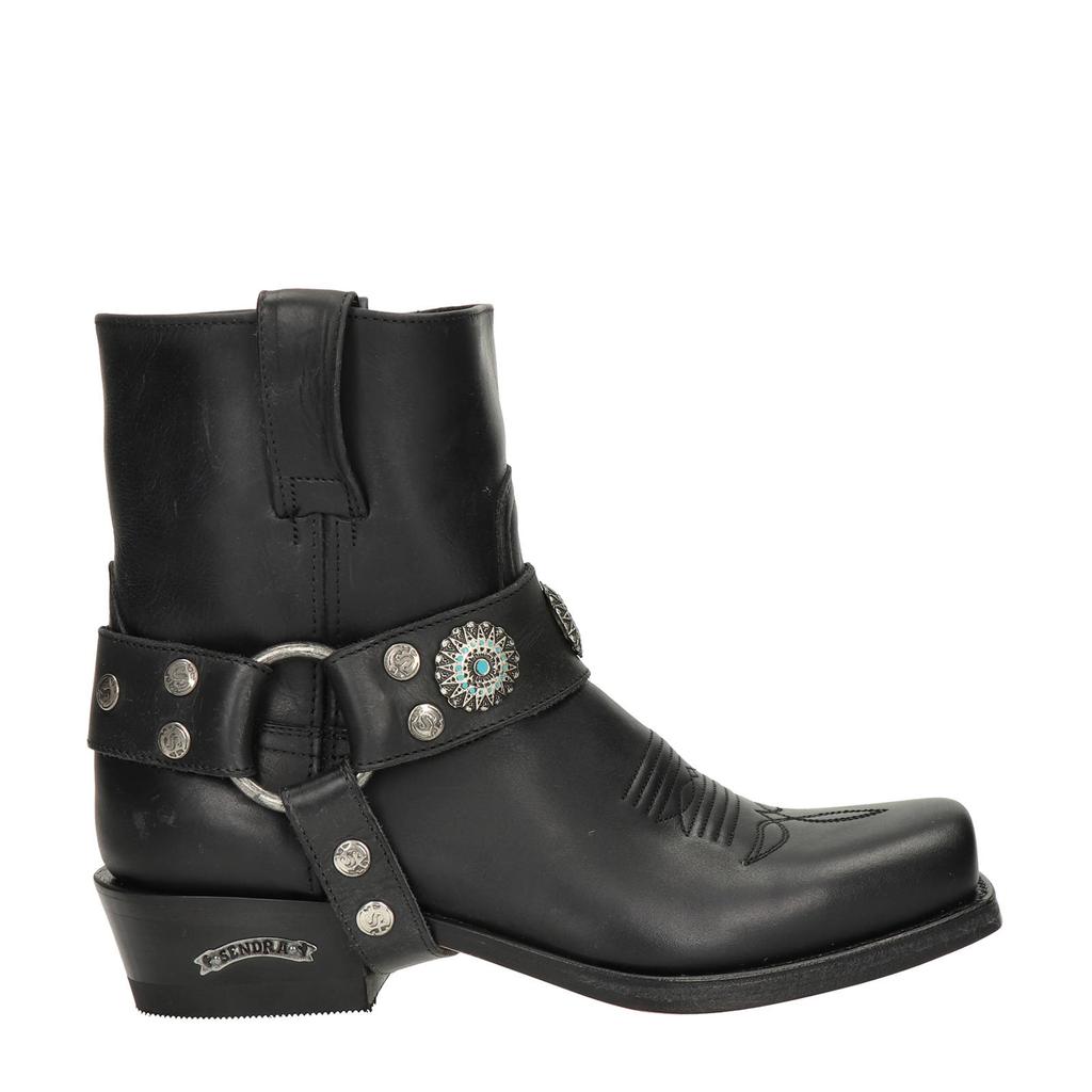 Zwarte dames Sendra 13857 Blues Strong nubuck cowboylaarzen