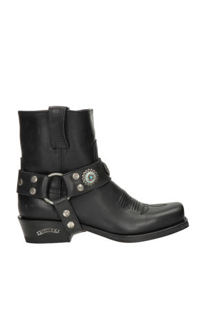 13857 Blues Strong nubuck cowboylaarzen zwart