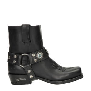 13857 Blues Strong nubuck cowboylaarzen zwart
