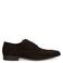 Manfield suède veterschoenen donkerbruin