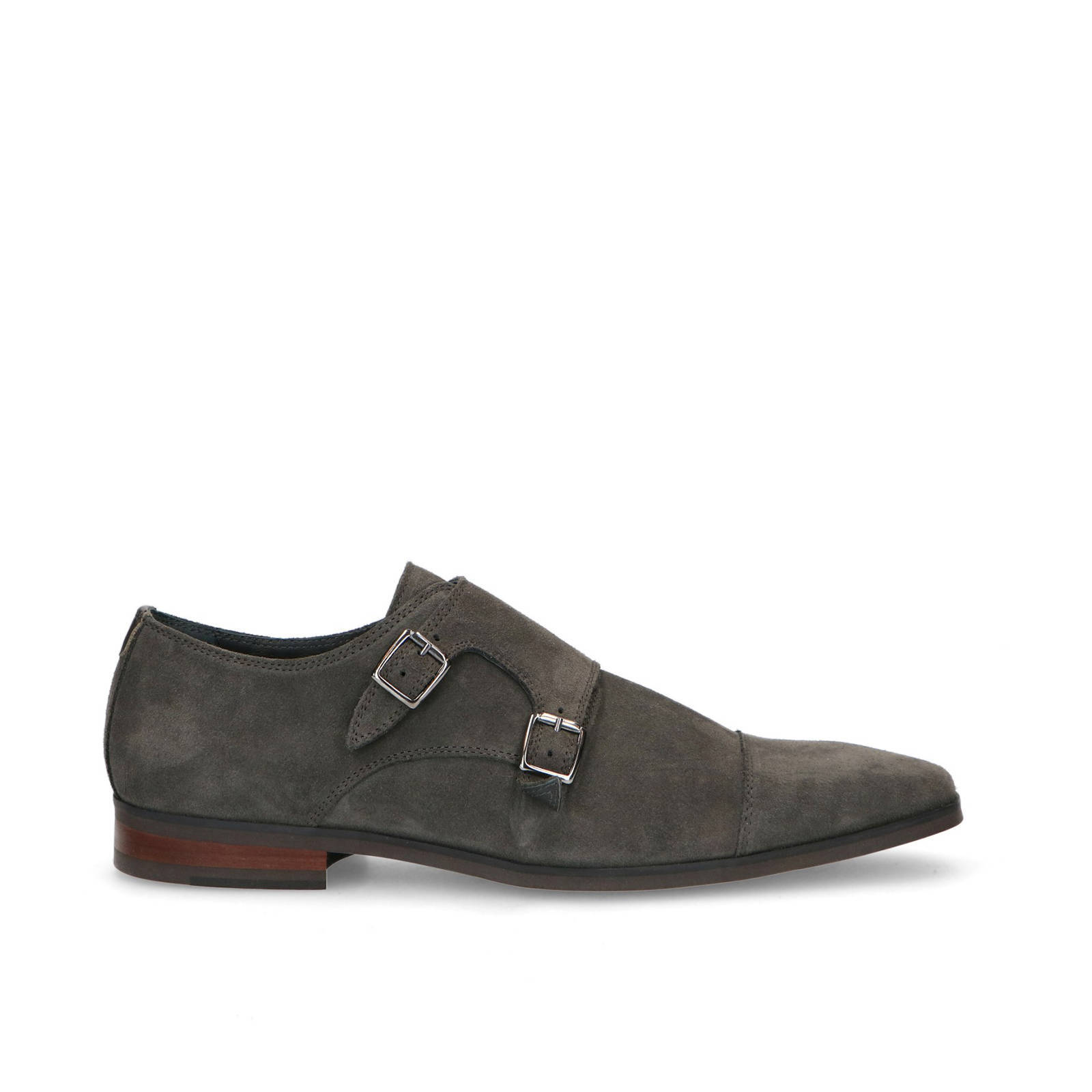 Gespschoenen klassieke schoenen van suède voor heren | KLEDING.nl