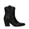 Manfield leren cowboylaarzen zwart