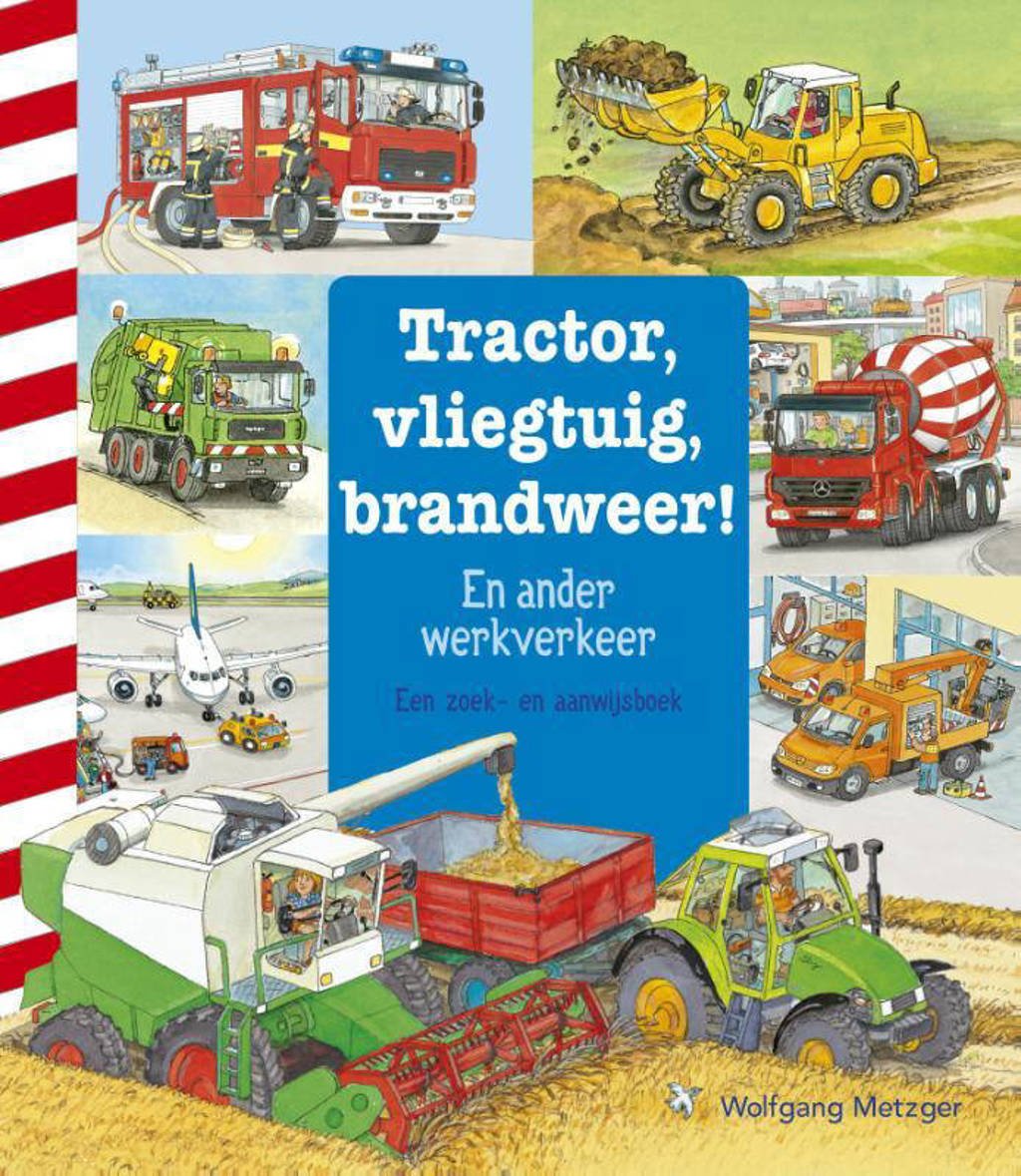 Zoekboeken: Tractor, vliegtuig, brandweer!