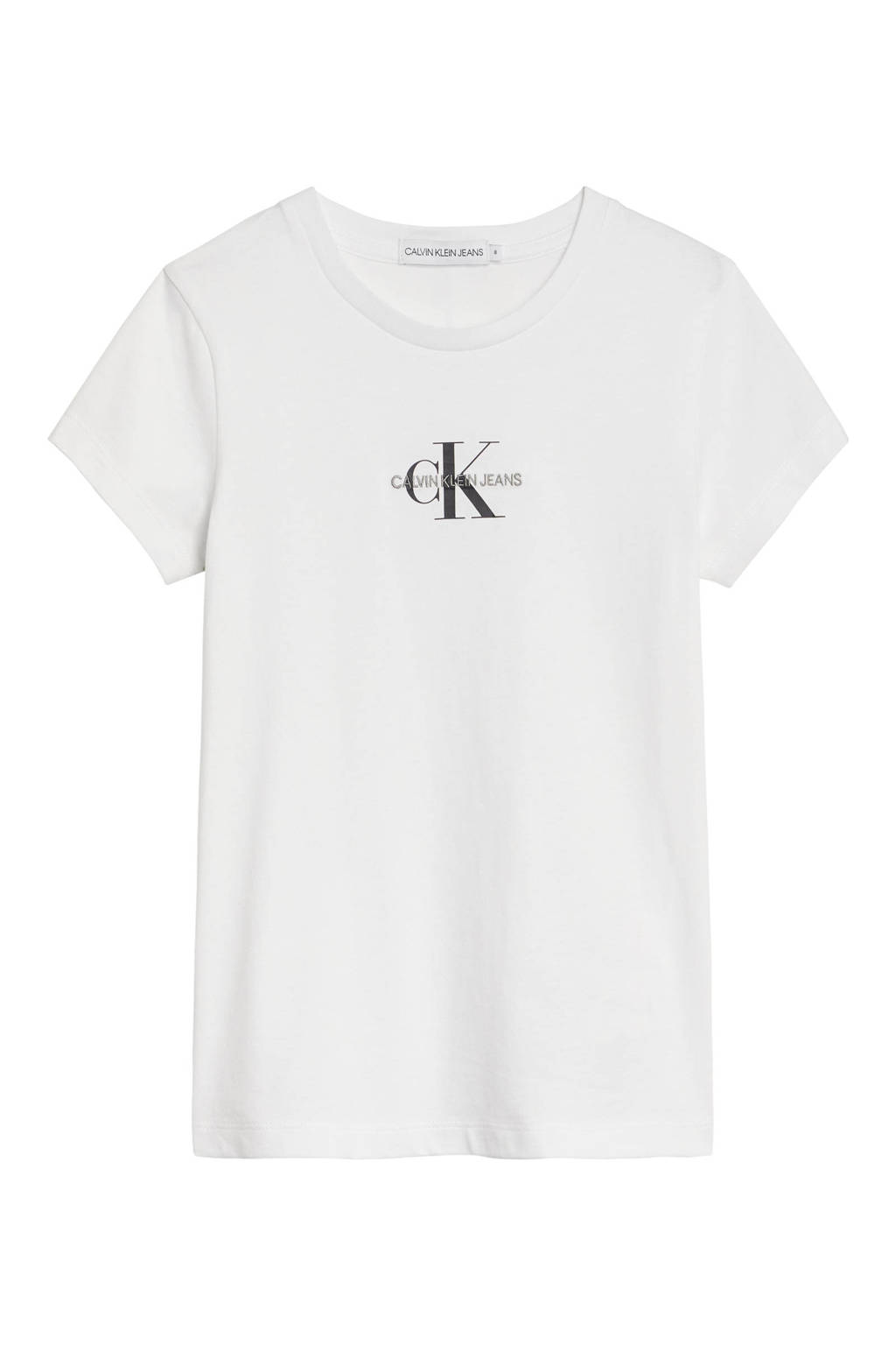 CALVIN KLEIN JEANS T-shirt Geen van biologisch katoen wit, Wit