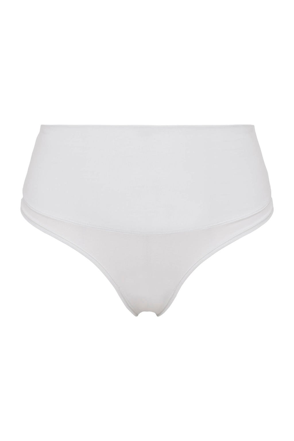 SPANX Cotton Control medium corrigerende string wit | wehkamp