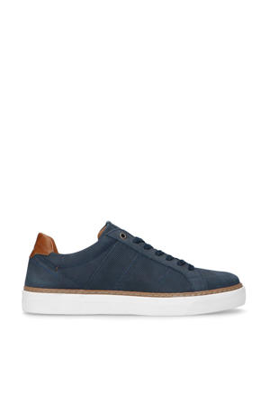 nubuck sneakers donkerblauw