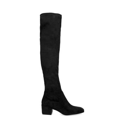 Manfield stretch overknee laarzen zwart afbeelding