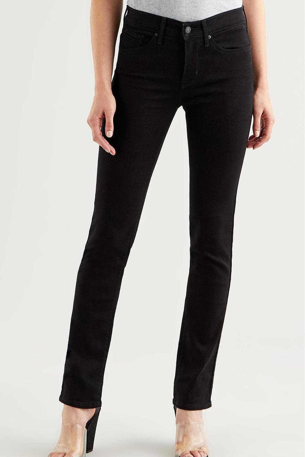 Levi's 312 shaping slim high waist jeans soft black