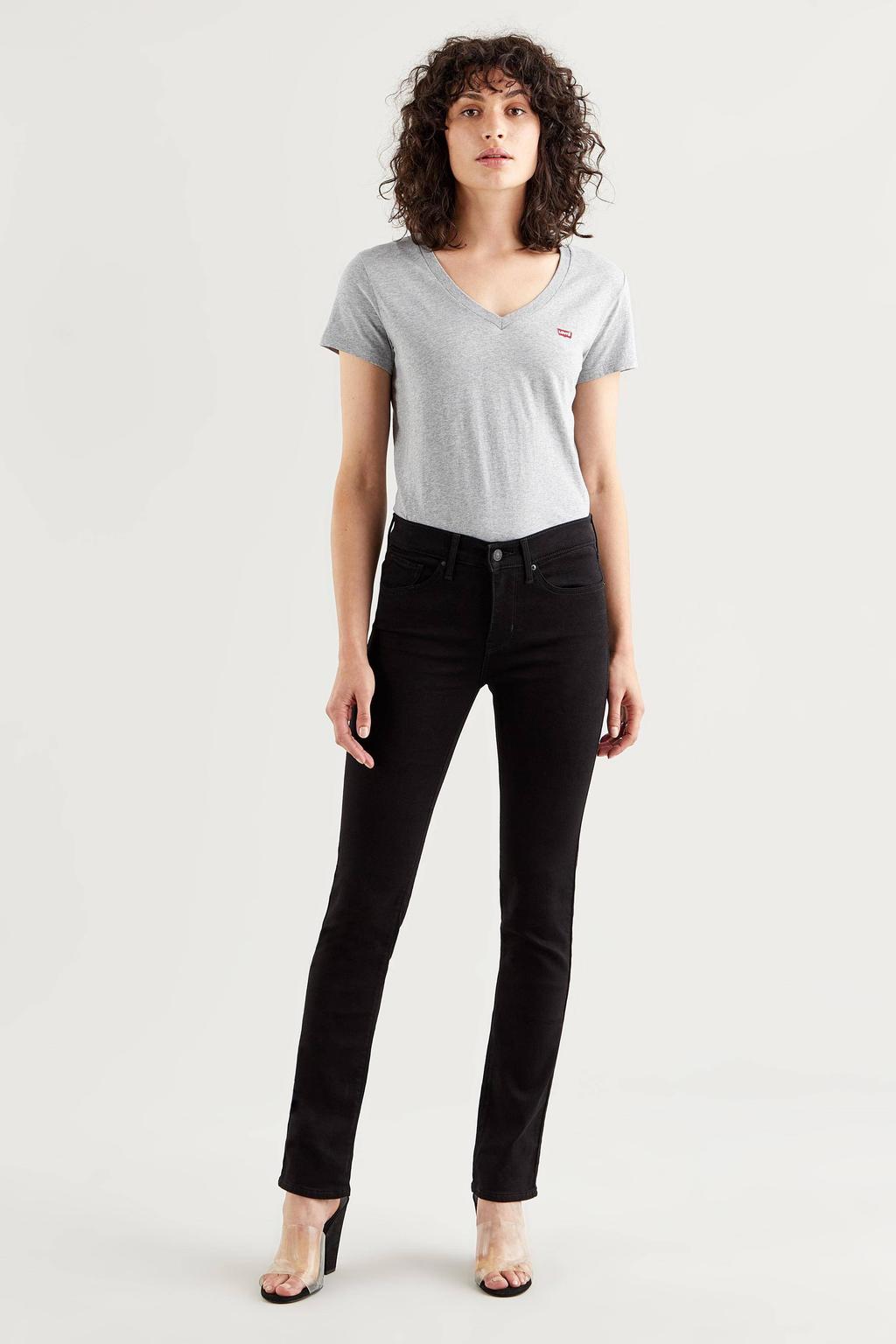 Levi's 312 shaping slim high waist jeans soft black