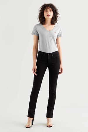 312 shaping slim high waist jeans soft black