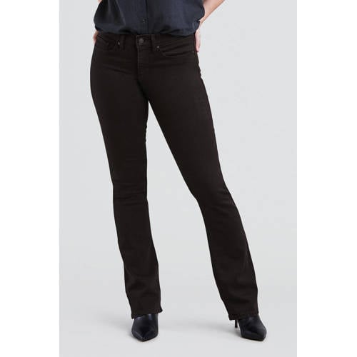 Levi's 315 shaping bootcut jeans soft black afbeelding