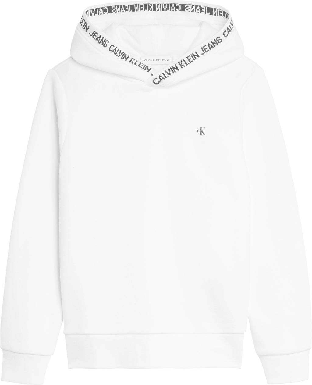 CALVIN KLEIN JEANS hoodie met logo wit