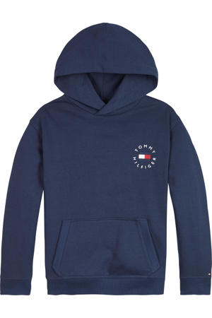 hoodie met logo donkerblauw