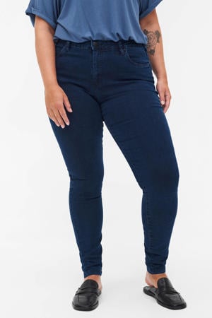 high waist super slim jeans Amy dark denim