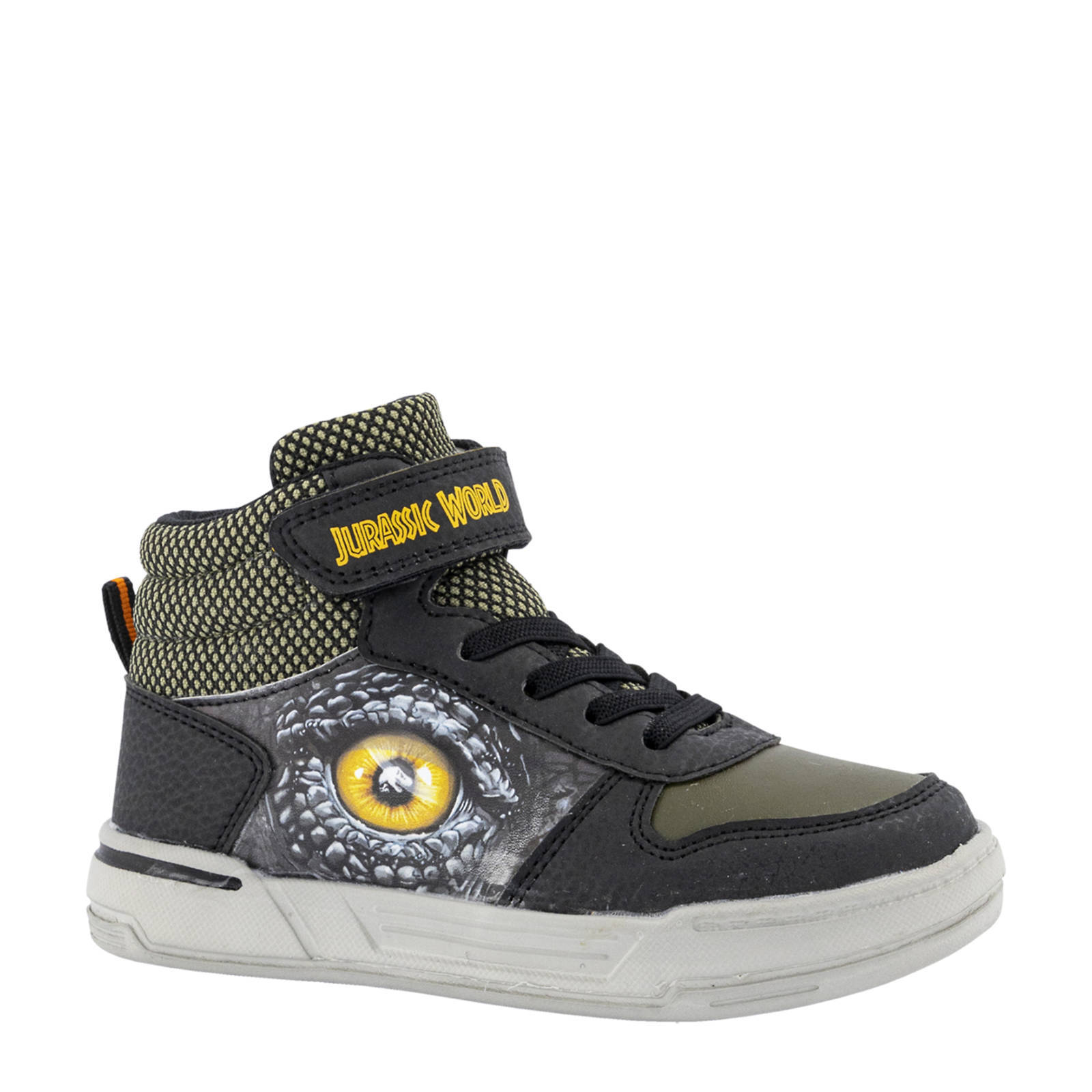 vanHaren Jurassic World hoge sneakers kaki/zwart | wehkamp